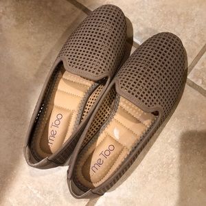 Brown slip on shoes
